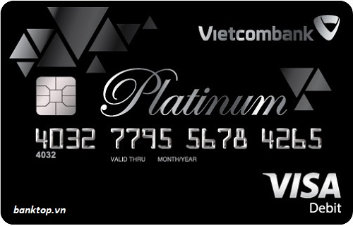 Thẻ ghi nợ quốc tế Vietcombank Visa Platinum