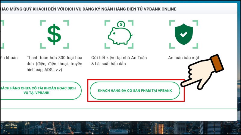 Đăng ký VPBank Online