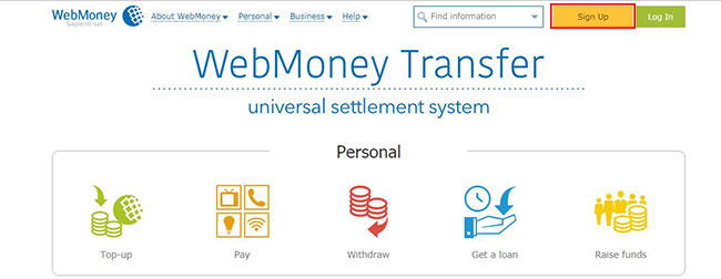 Đăng ký Webmoney