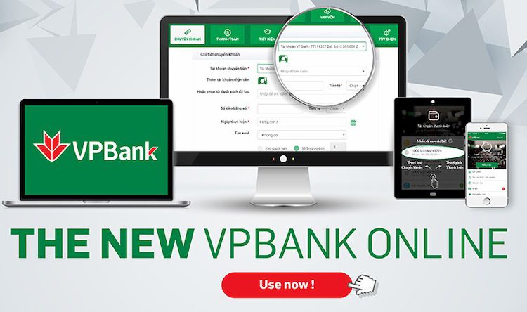 VPBank Online phiên bản mới với nhiều ưu điểm