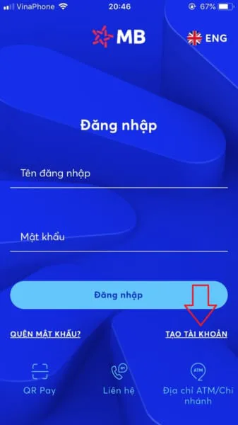 Đăng ký MB app