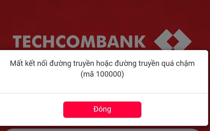 i Service Temporarily Unavailable khi sử dụng Internet Banking