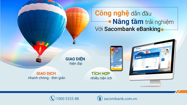 Sacombank eBanking đơn giản hóa mọi vấn đề