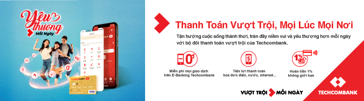 Thanh toán hóa đơn vượt trội với Techcombank