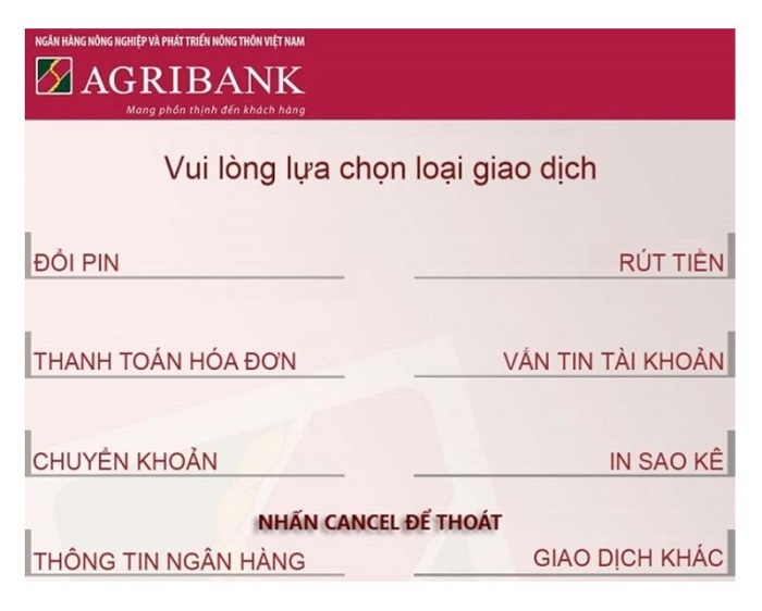 Đăng ký internet banking agribank