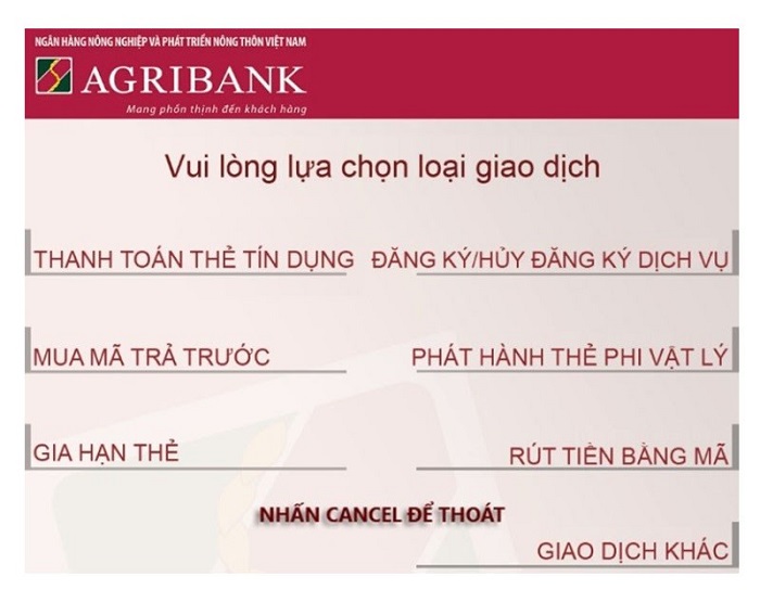 Đăng ký internet banking agribank