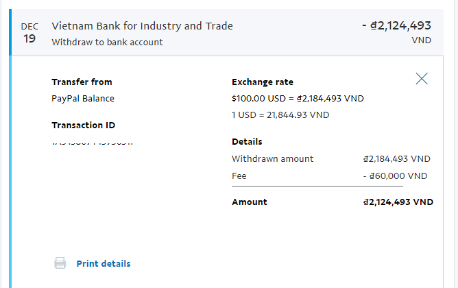 Các bước rút tiền từ Paypal về ngân hàng Việt Nam