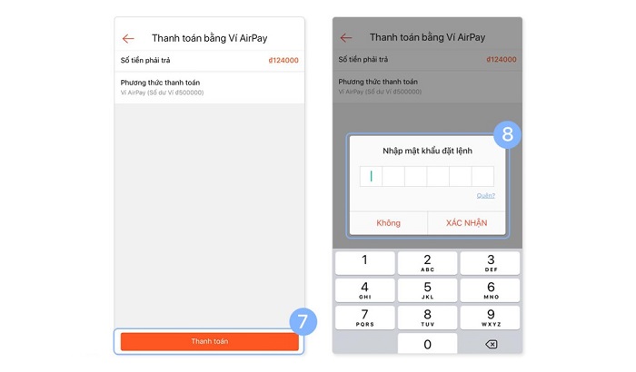 Thanh toán shopee bằng ví airpay