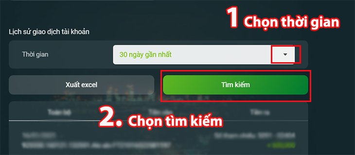 Hướng dẫn sao kê tài khoản trên VCB-iBanking