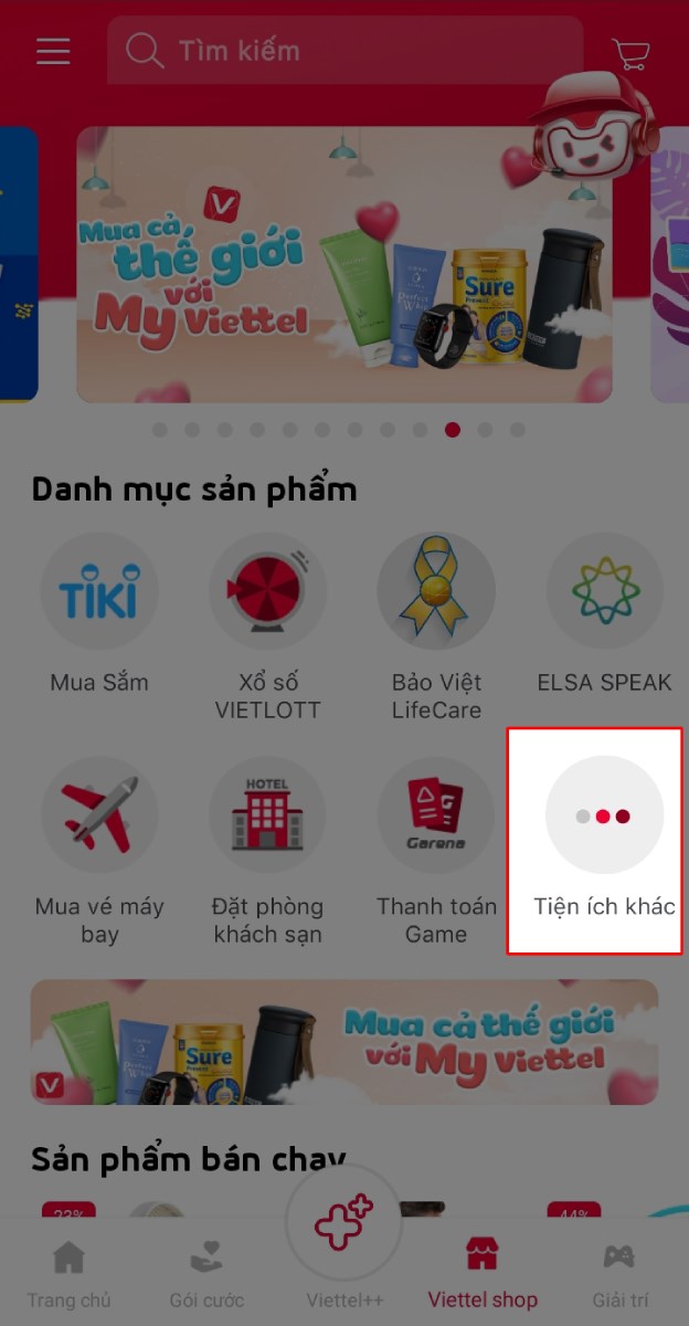 Mua bảo hiểm xe máy online trên ứng dụng My Viettel