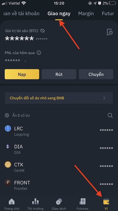 Rút đồng Coin khỏi sàn Binance