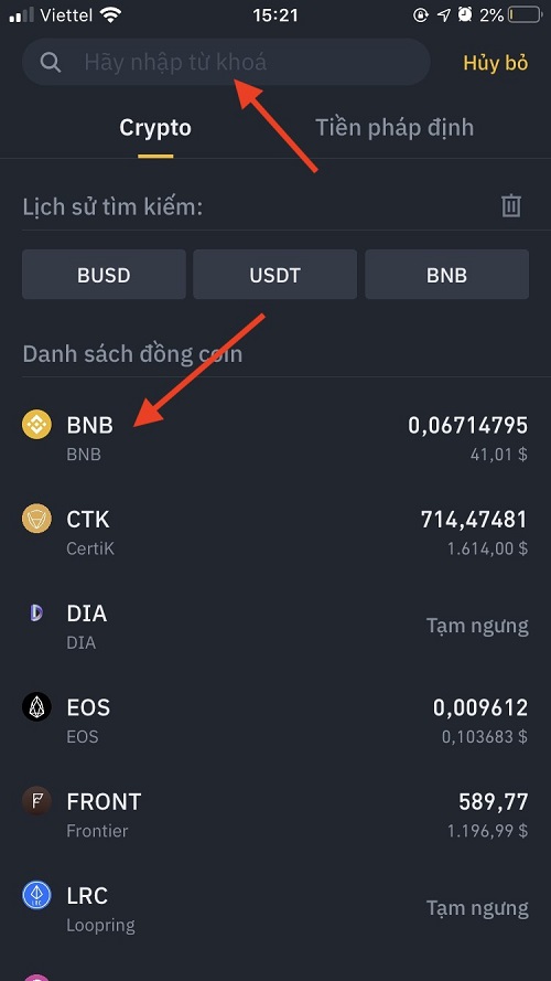 Rút đồng Coin khỏi sàn Binance