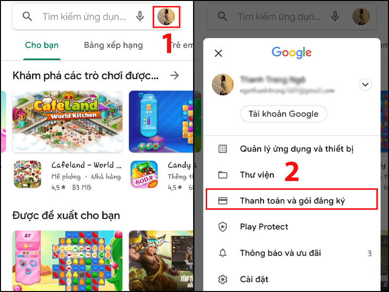 Cách đăng ký thanh toán Google Play qua Sim Viettel Telecom