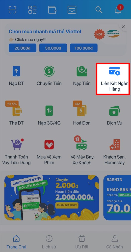 Liên kết ngân hàng