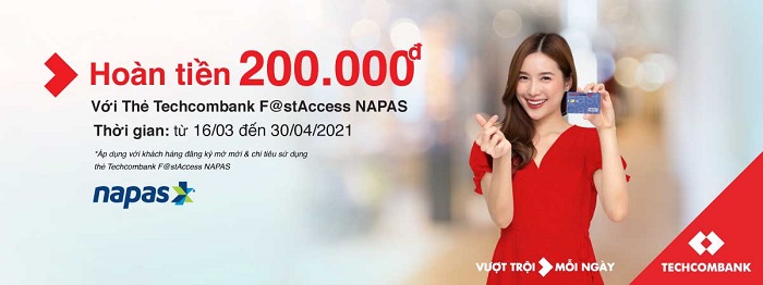 Phân loại thẻ Techcombank Napas