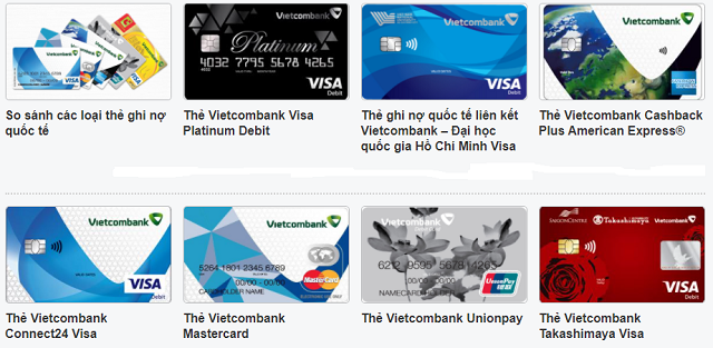 Thẻ ghi nợ quốc tế Vietcombank