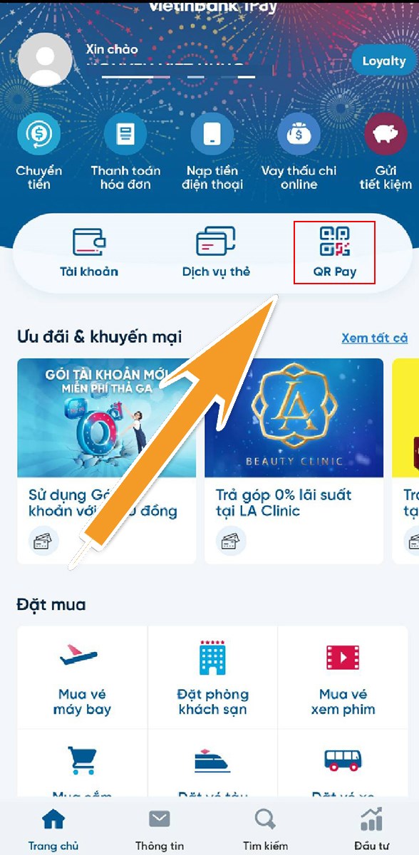 Rút tiền bằng mã QR tại Vietinbank