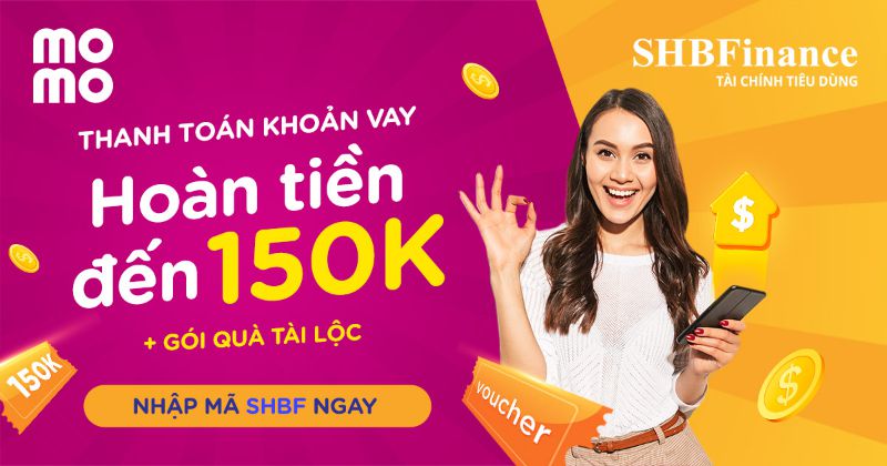 Hướng dẫn tất toán khoản vay SHB Finance qua ví Momo