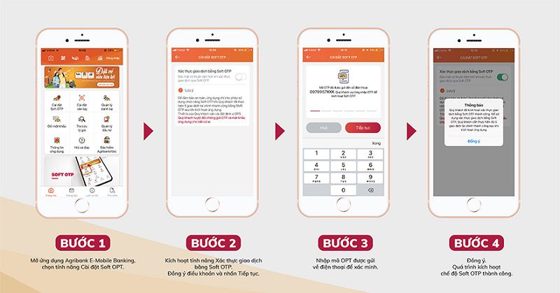 Hướng dẫn sử dụng Soft OTP Agribank