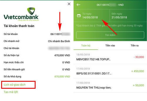 Thông tin về mã khách hàng Vietcombank