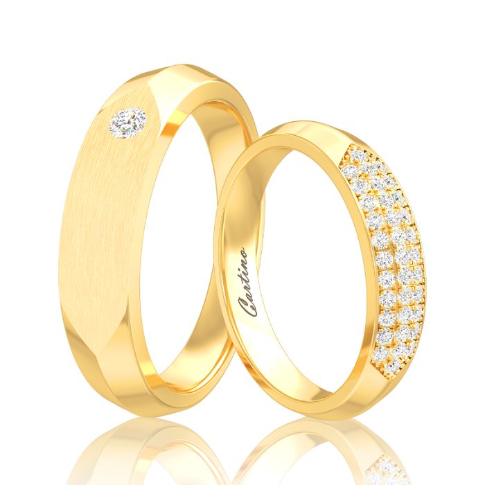 Mẫu nhẫn vàng 18k đính đá sang trọng