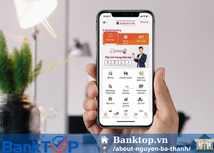 Khóa tài khoản Agribank trên E Mobile Banking