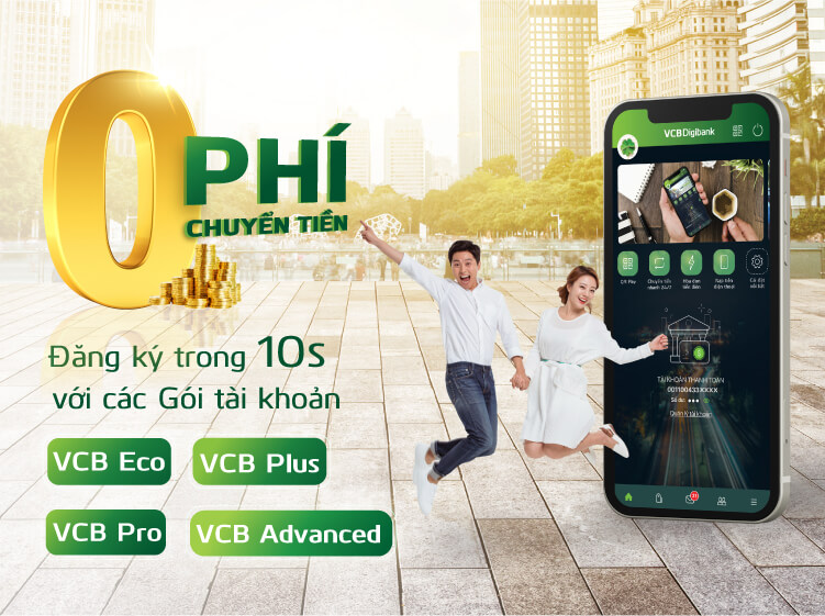 Các gói tài khoản Vietcombank