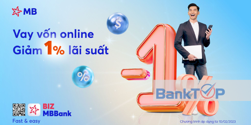 Vay tín chấp ngân hàng MBBank lãi suất ưu đãi