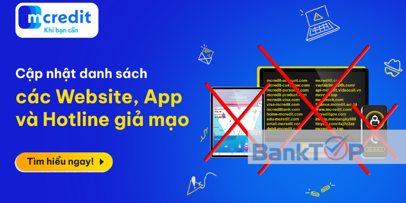 Giả mạo Website Mcredit lừa đảo khách hàng