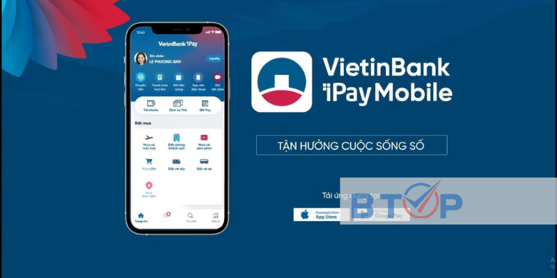 Vay thấu chi Vietinbank online trên ứng dụng Ipay Vietinbank