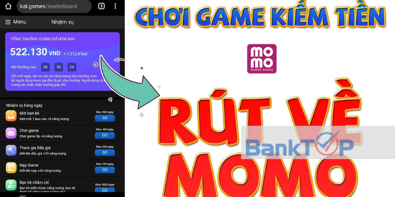 Chơi Game rút tiền về Momo có thật không?